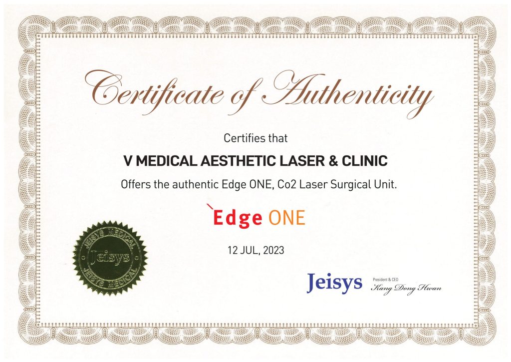 fractional co2 certificate